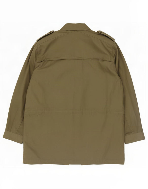 Vintage Mens Military Jacket IT 52 XL Green Cotton