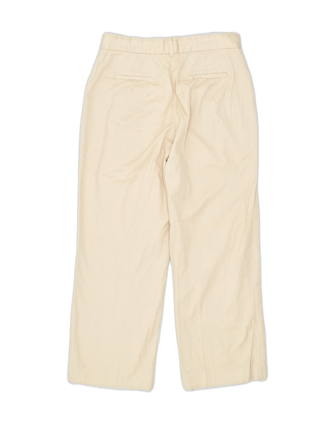 BANANA REPUBLIC Womens Straight Cropped Trousers W28 L24 Beige Cotton | Vintage | Thrift | Second-Hand | Used Clothing | Messina Hembry 