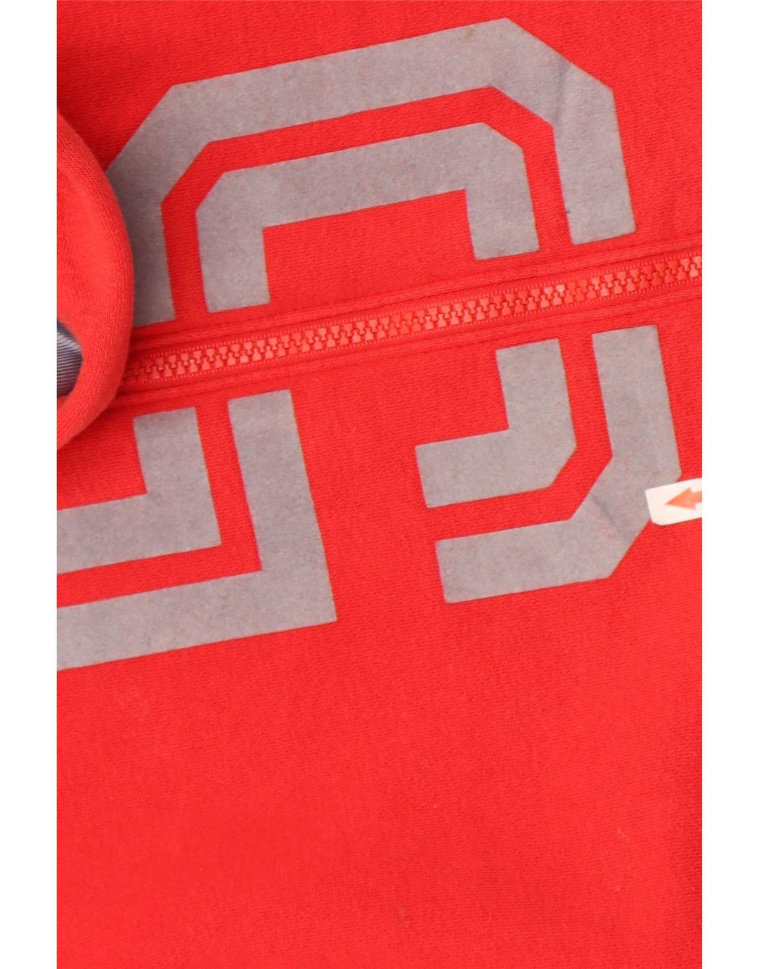 Nike Herre grafisk hættetrøje med lynlås Medium Rød Colourblock Bomuld