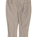Nike Dame Dri Fit Capri Leggings UK 14 Medium Grey Geometrisk Polyester