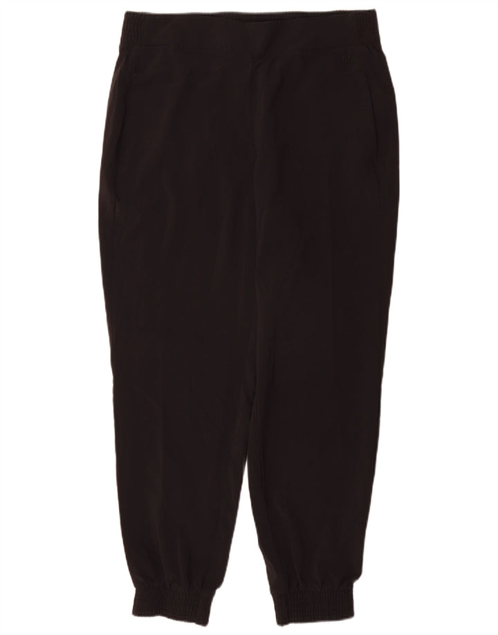 Calvin Klein Dame træningsdragt Bukser Joggers UK 14 Medium Sort Polyester