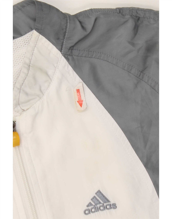 Adidas træningsdragt topjakke til kvinder UK 10 Small Grey Colourblock