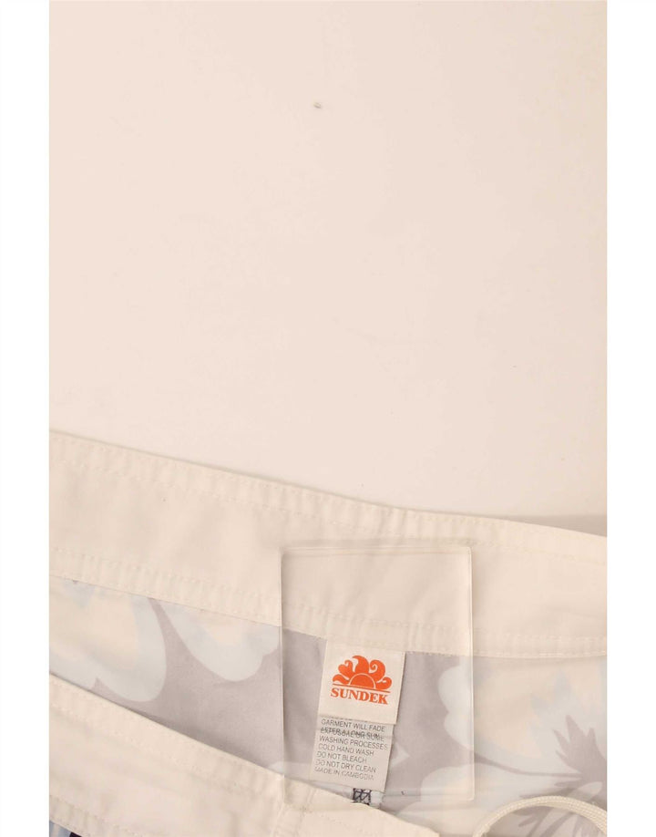 Sundek Herre badeshorts Large Navy Blue Floral Polyester