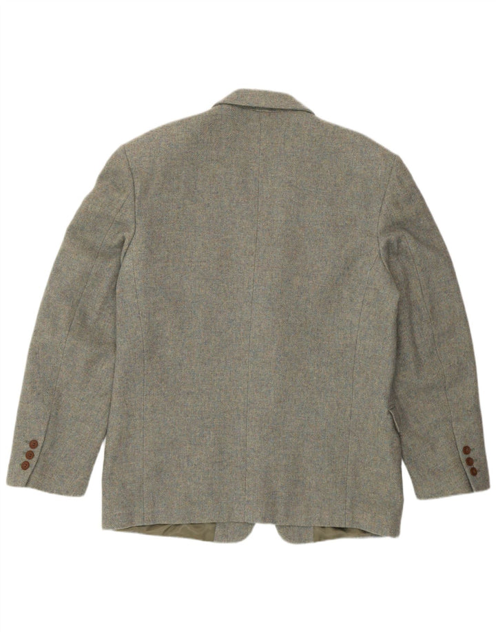 VINTAGE Mens 3 Button Blazer Jacket IT 50 Large Grey Wool