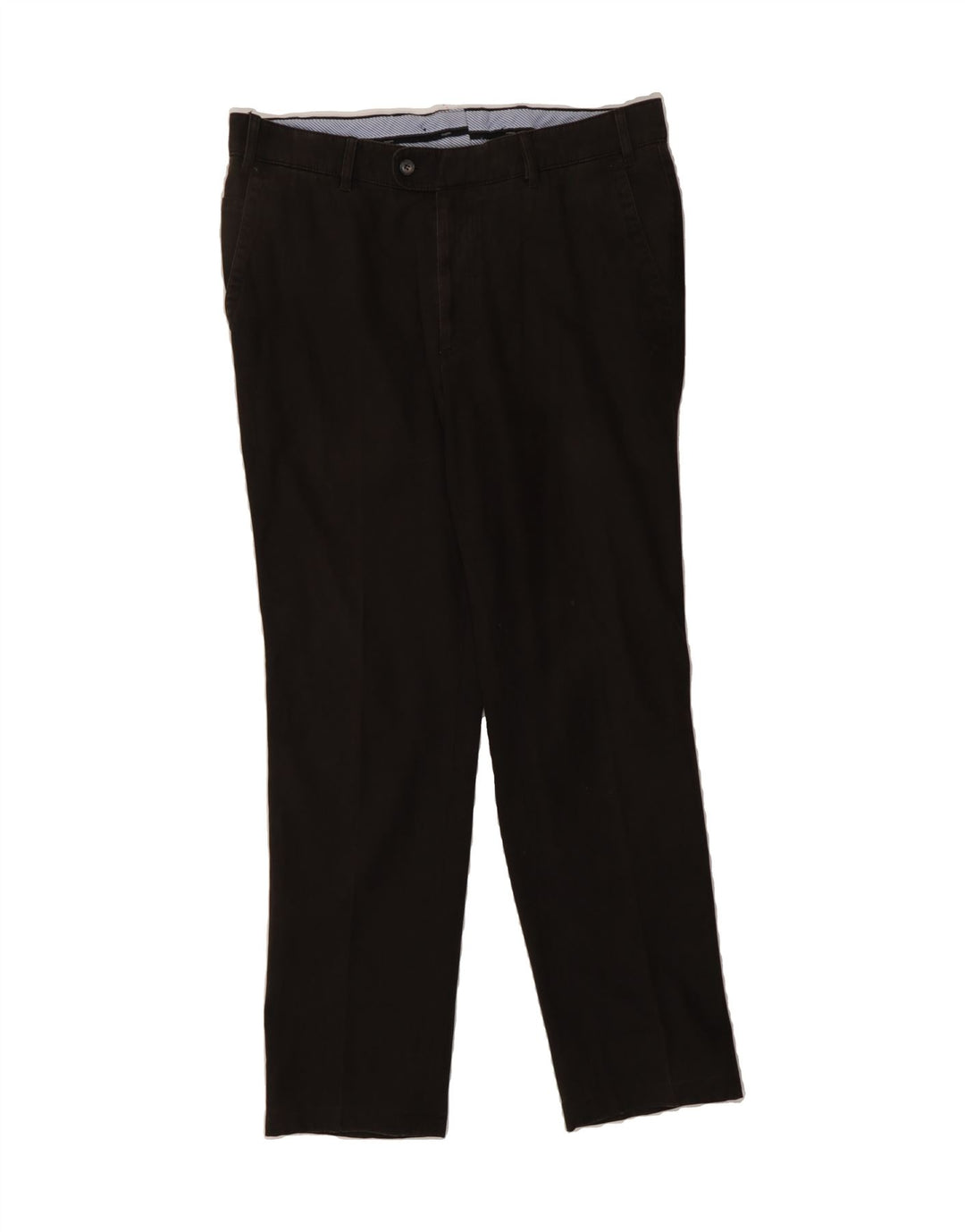 BUGATTI Mens Straight Suit Trousers W33 L29 Brown Cotton Vintage Bugatti and Second-Hand Bugatti from Messina Hembry 
