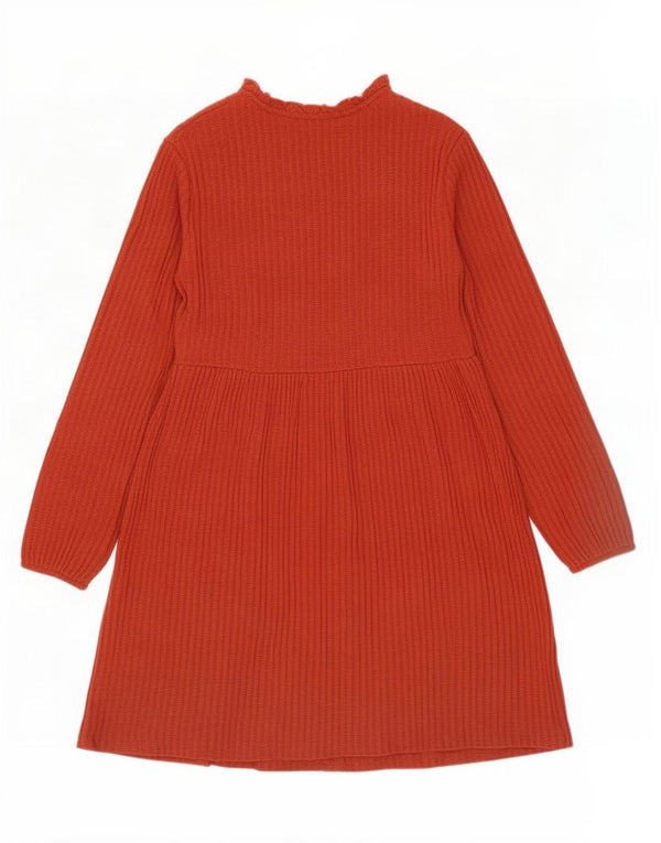 Zara Dame Jumper Dress UK 12 Medium Rød