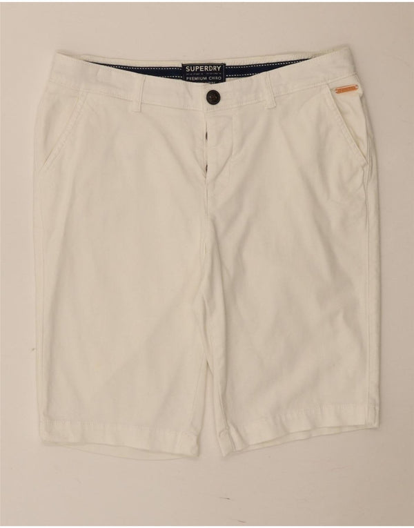 Superdry Regular Chino Shorts UK 10 Small W30 White