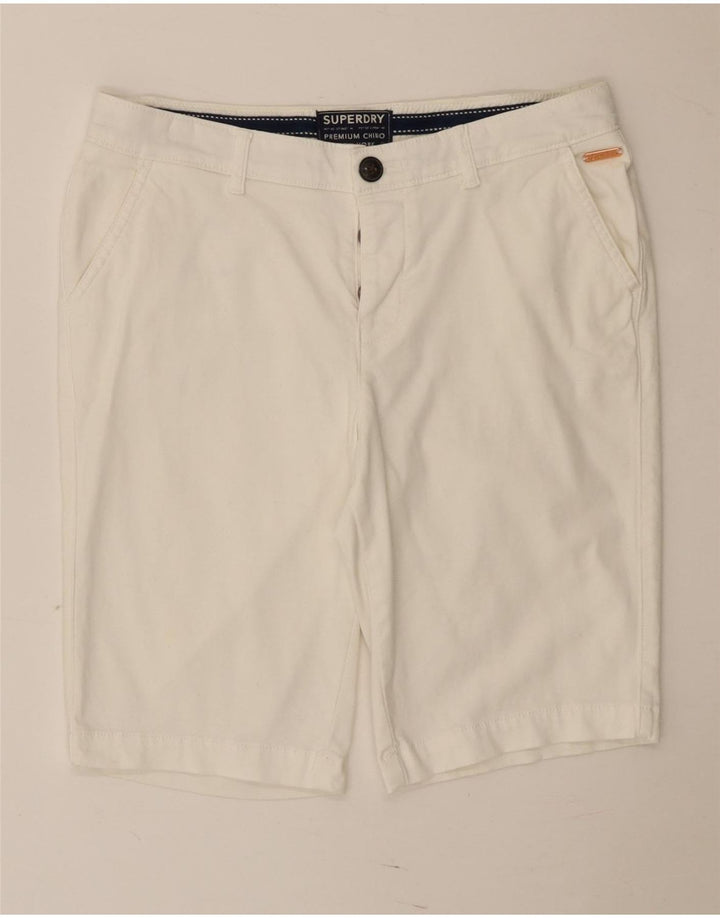 Superdry Regular Chino Shorts UK 10 Small W30 White