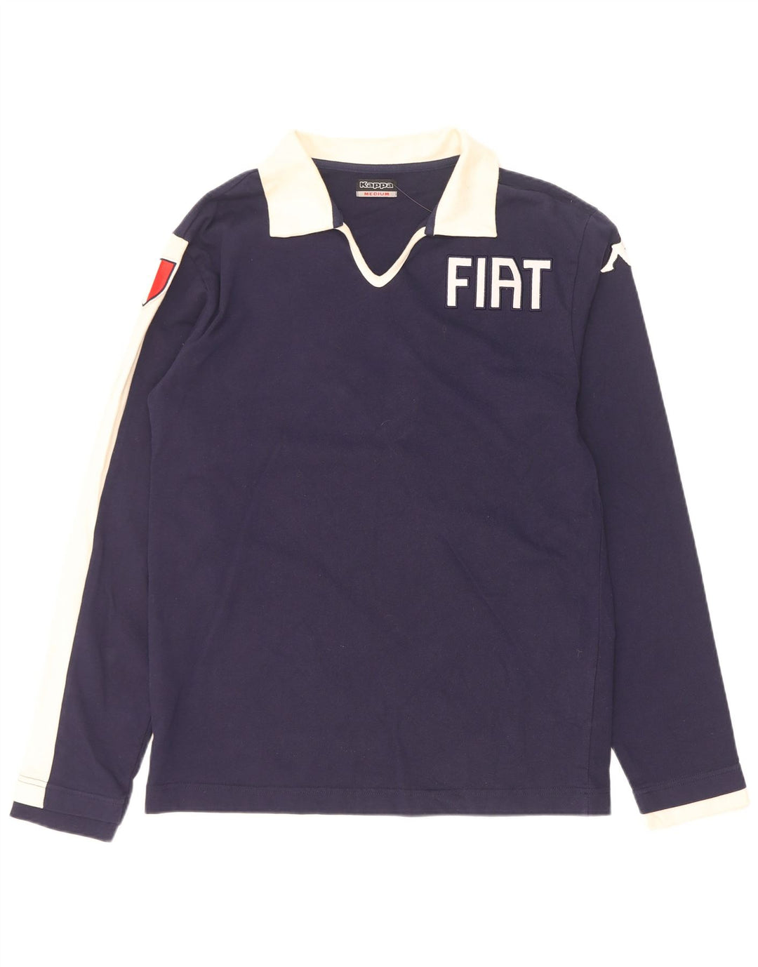 Kappa Herre Grafisk Rugby Polo Shirt Medium Navy Blue Colourblock