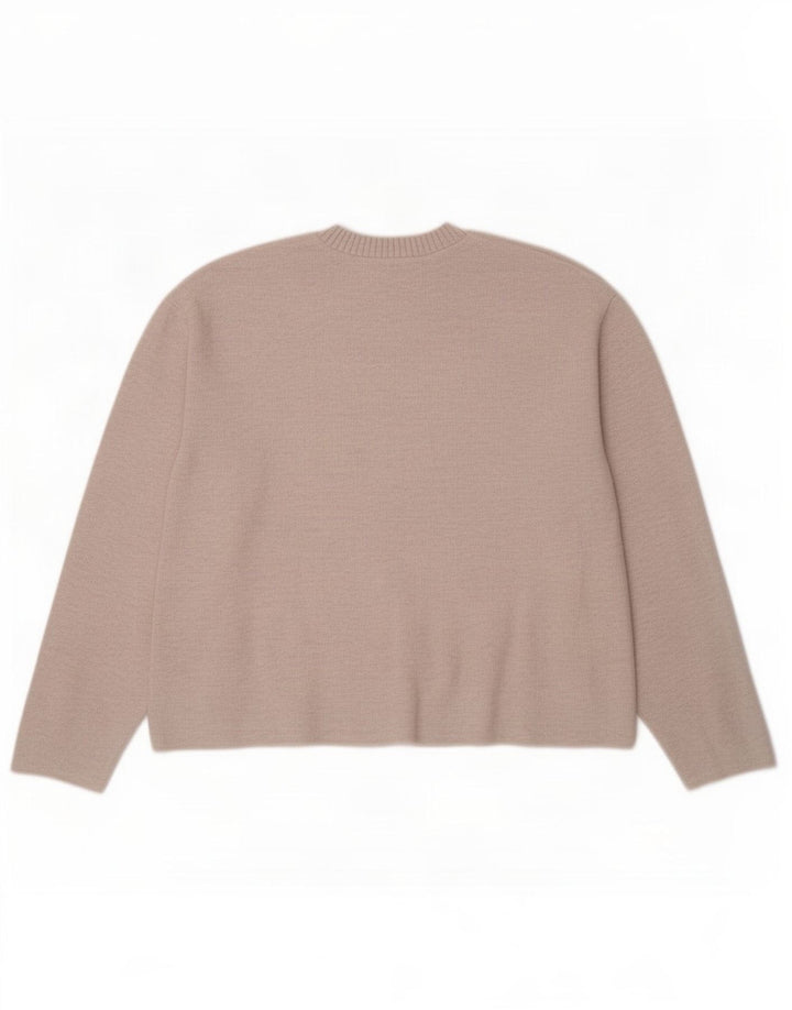 Zara Damebluse Top UK 14 Medium Beige Polyester