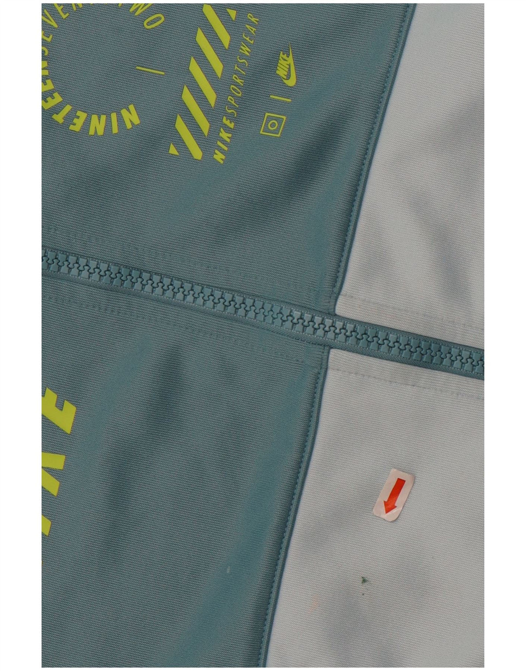 Nike Womens Oversized Graphic Tracksuit Top Jacket UK 10 Small Blue