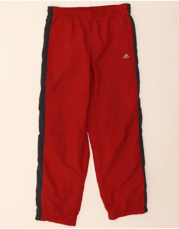 Adidas Pige Træningsdragt Bukser Joggers 11-12 År Rød Colourblock