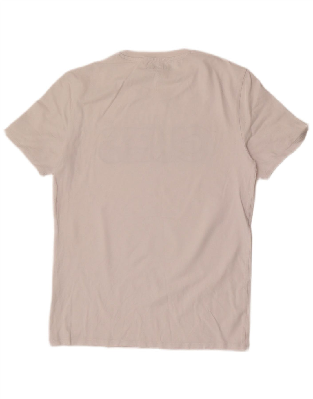 Guess Herre Slim Fit Grafisk T-Shirt Top Medium White