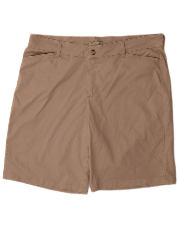 Lee Womens Riders Casual Shorts US 18 XL W38 Beige Bomuld