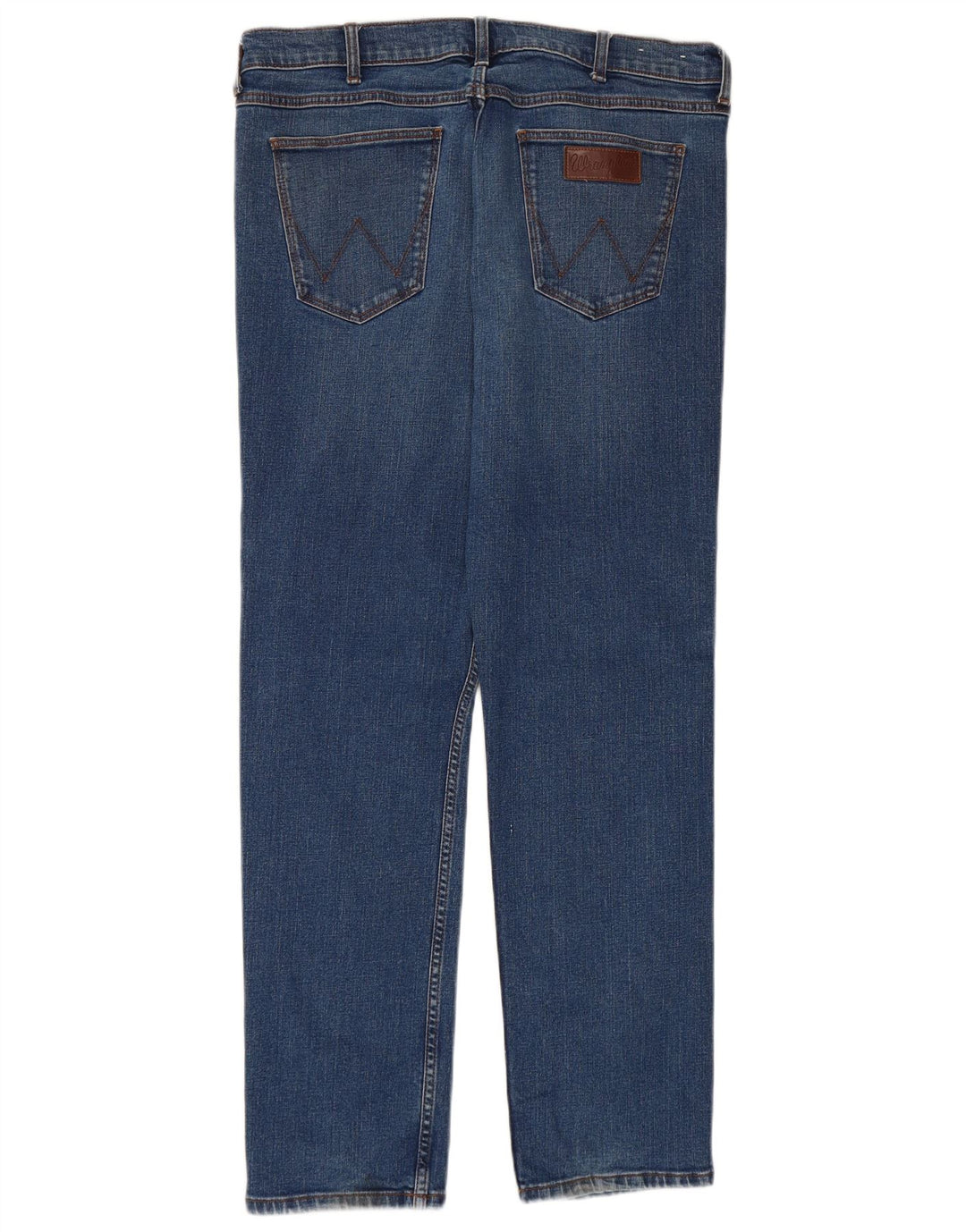WRANGLER Herre Greensboro Slim Jeans W36 L32 Blå Bomuld