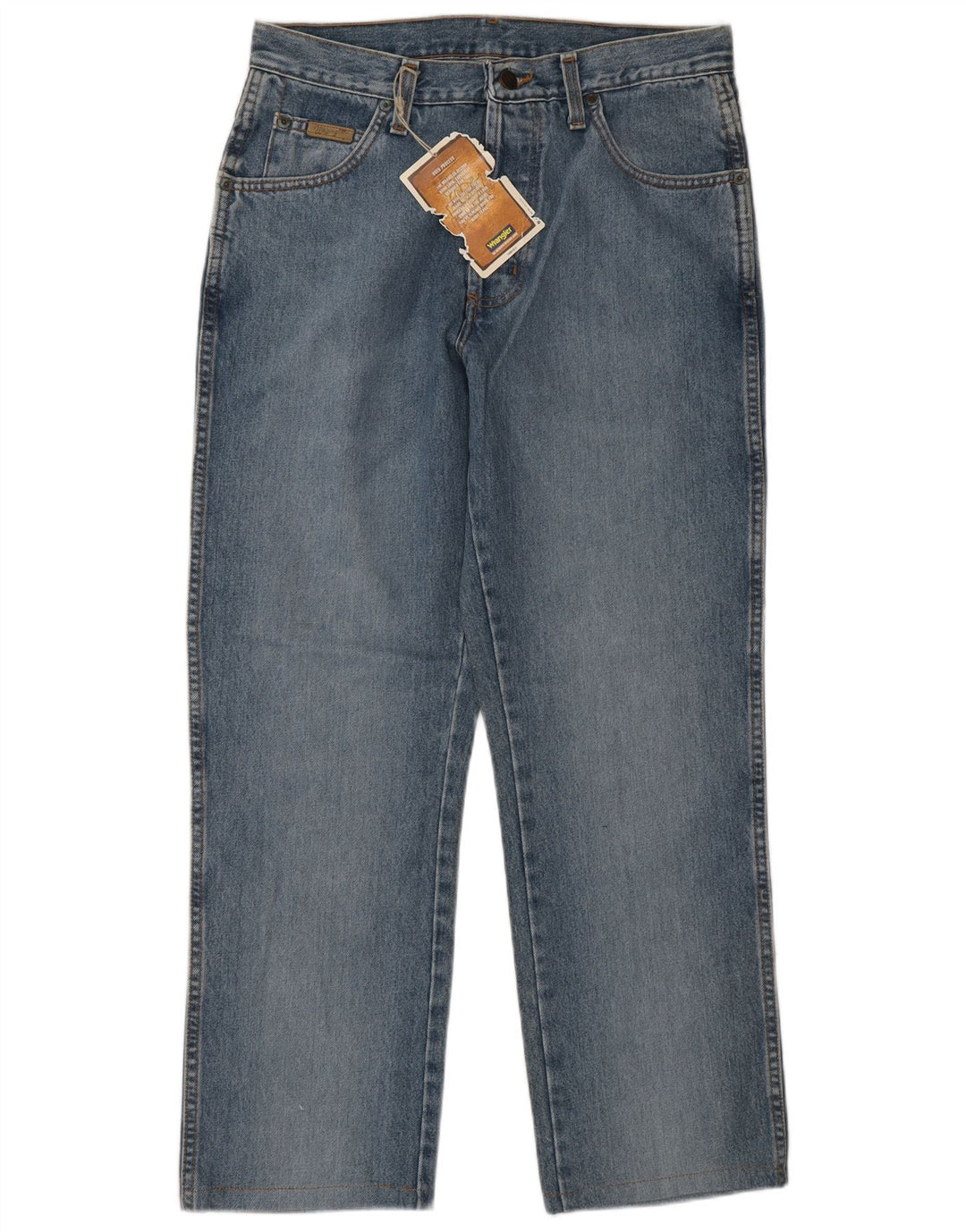Wrangler Herre Texas Straight Jeans W32 L28 Blå Bomuld