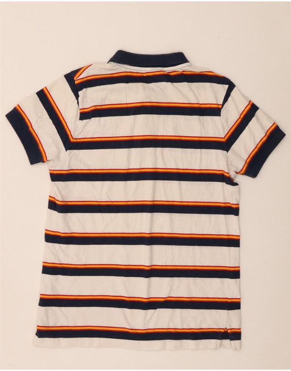 Ellesse Herre Polo Shirt Lille hvid stribet bomuld
