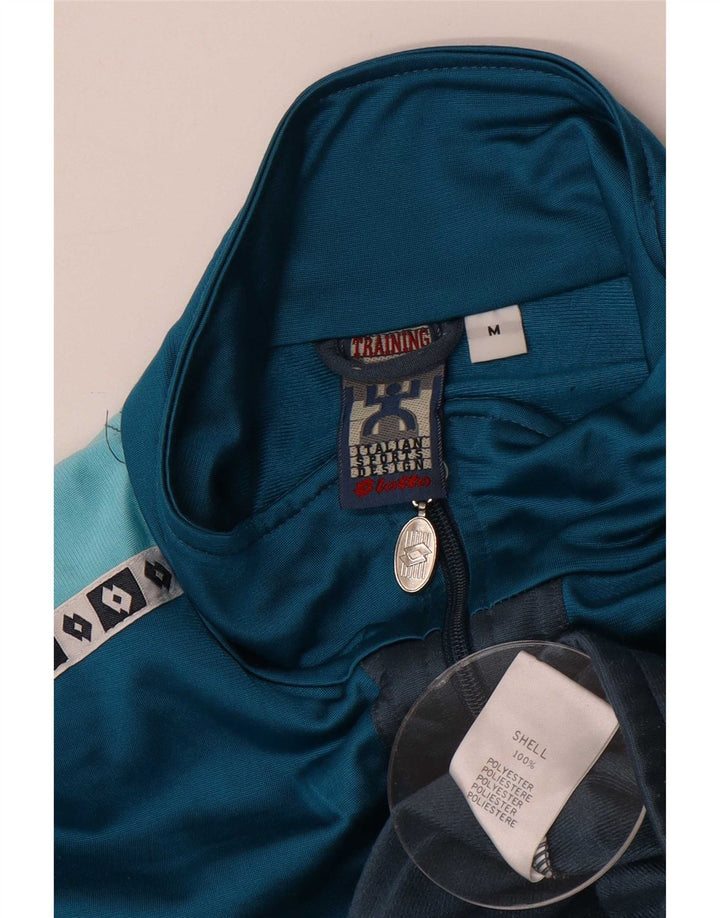 Lotto Herre grafisk træningsdragt Topjakke Medium Blue Colourblock Polyester