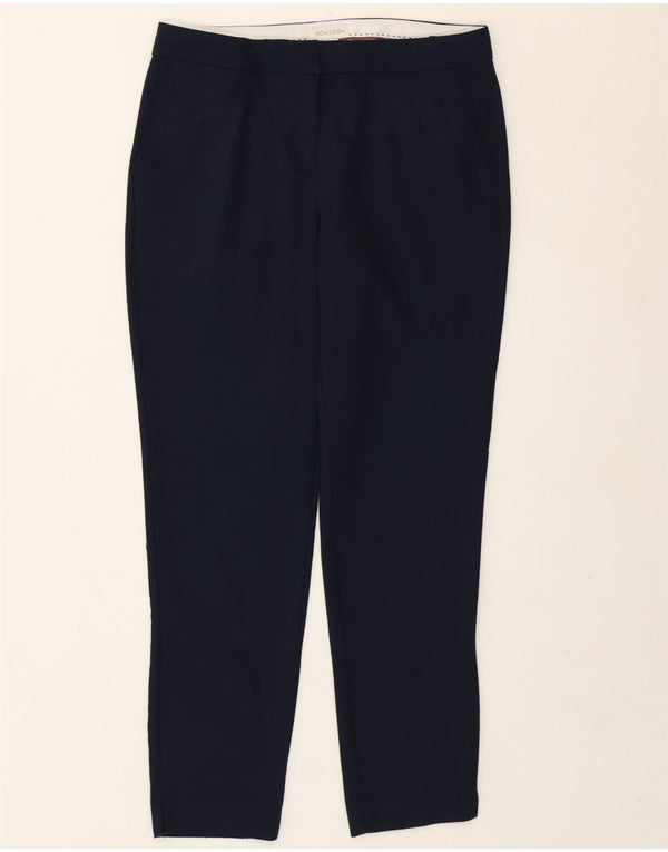 Monsoon Dame Slim Chino Bukser UK 10 Small W29 L28 Navy Blue