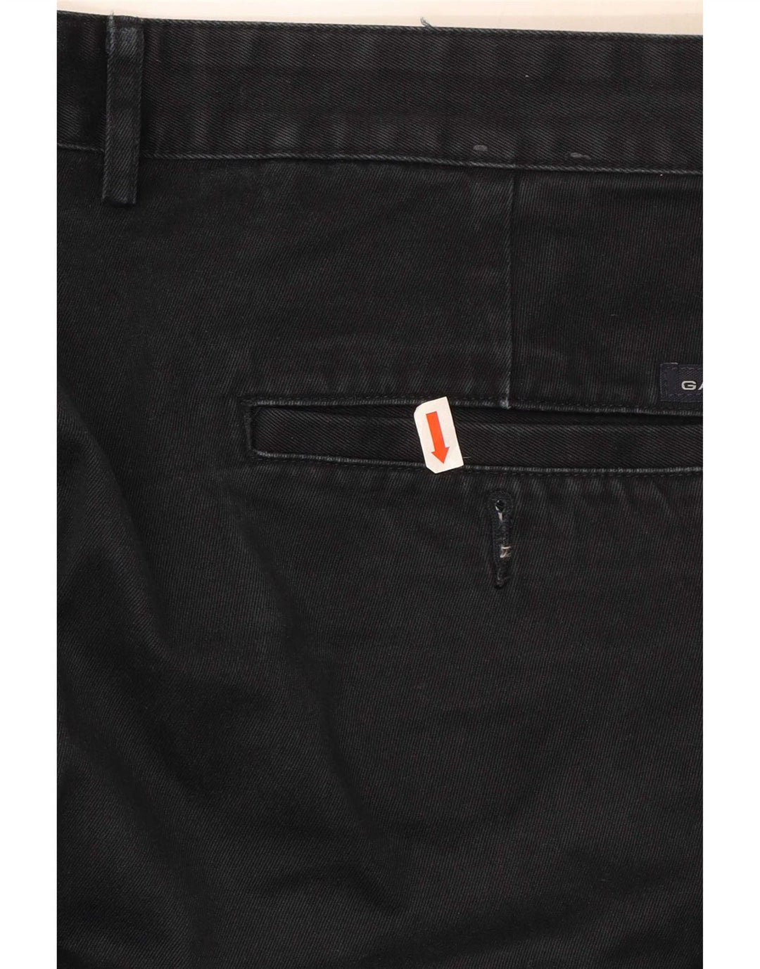 Gant Straight Chino Bukser til mænd W44 L32 Sort