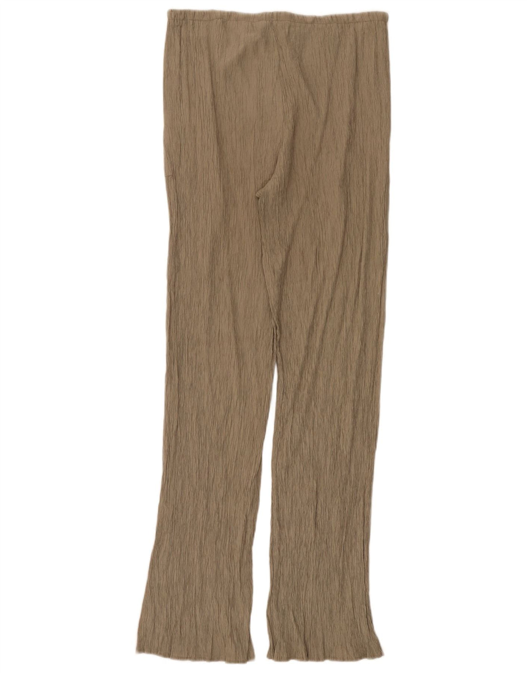 Zara Dame Flare Casual Bukser Medium W28 L32 Beige Viscose