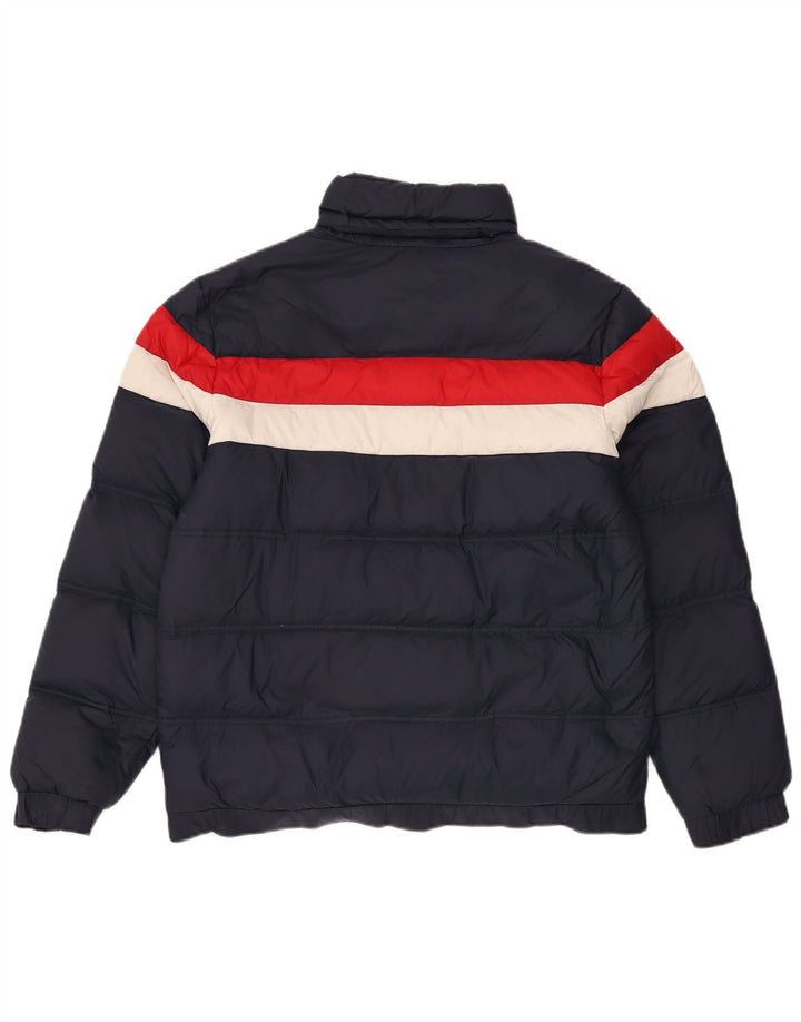 LOTTO Herre polstret jakke UK 40 Large Navy Blue Colourblock Nylon