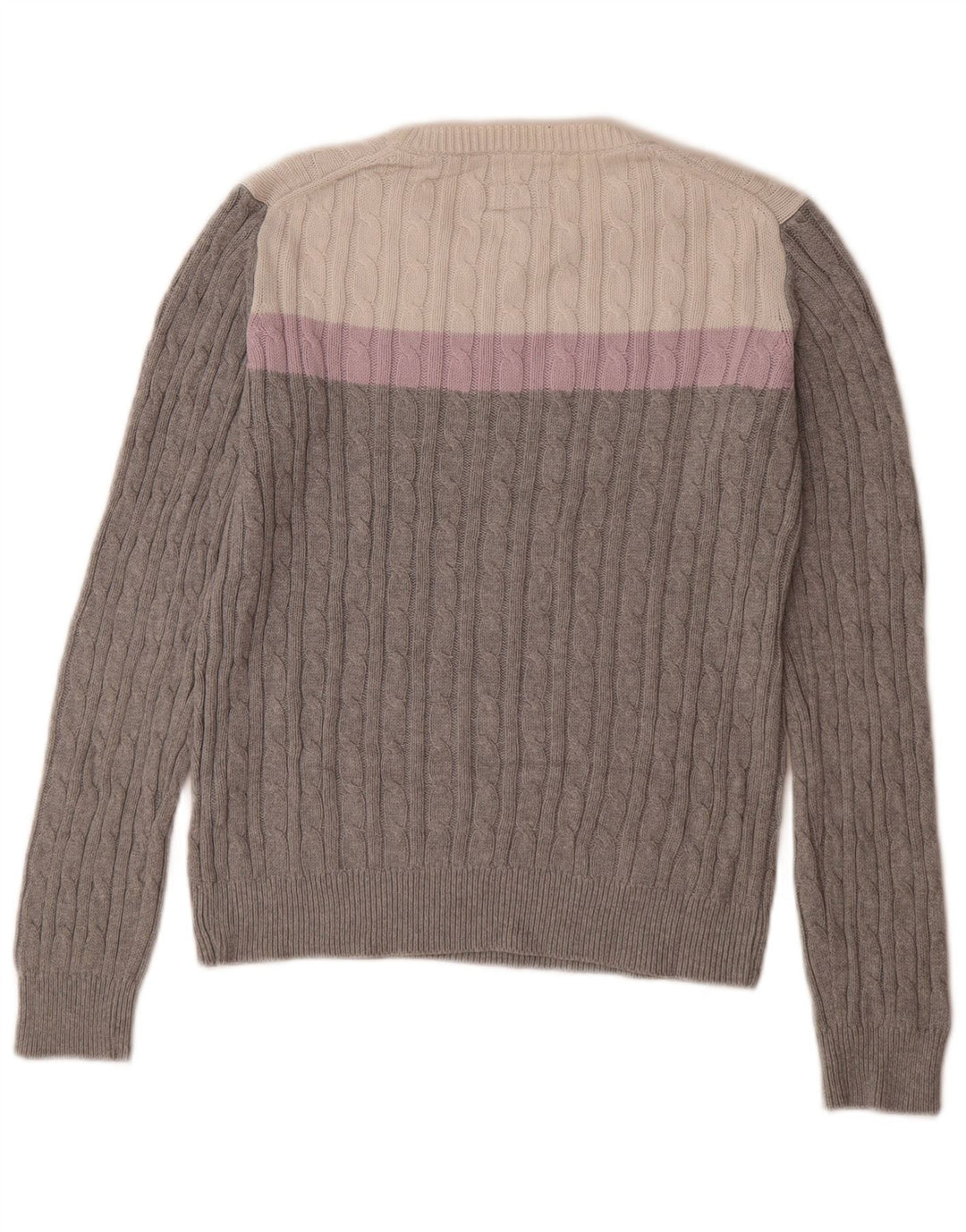 Jack Wills dame sweater med rund hals DK 10 lille grå farveblok