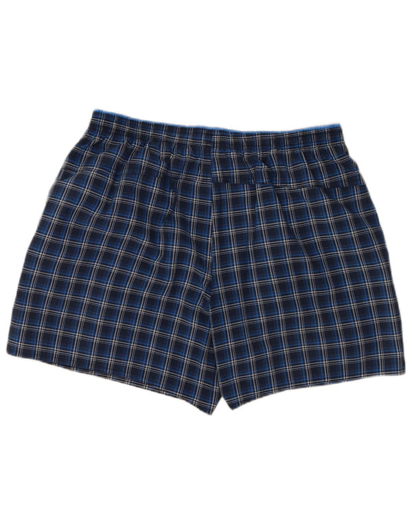 Adidas Badeshorts til mænd store marineblå ternet polyester