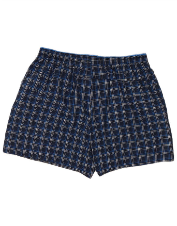 Adidas Badeshorts til mænd store marineblå ternet polyester