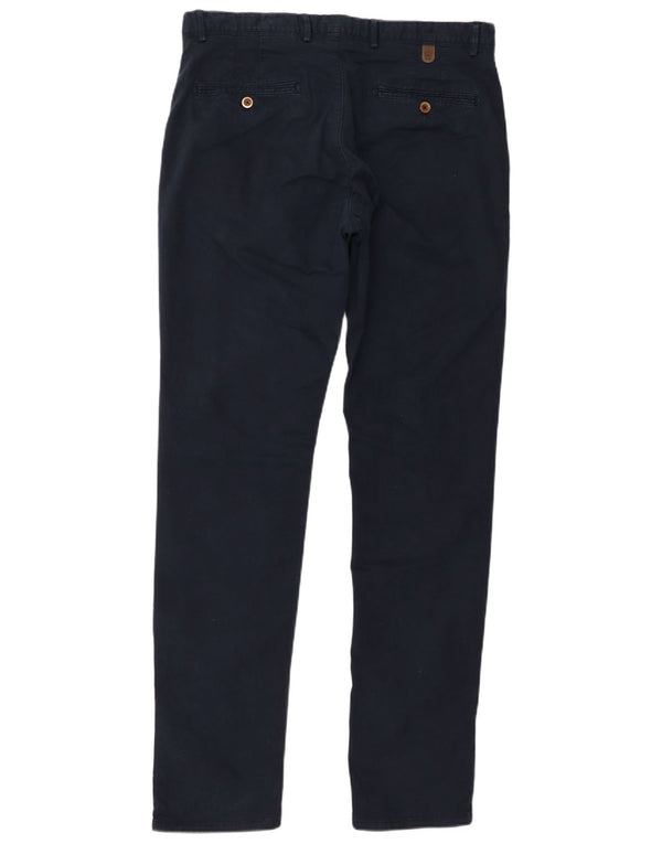 Massimo Dutti Herre Slim Fit Chino Bukser EU 44 Large W34 L33 Marineblå