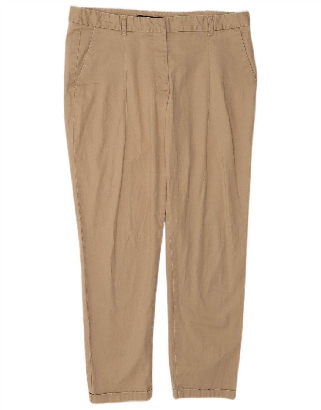Zara Dame Slim Chino Bukser EU 40 Medium W30 L25 Beige