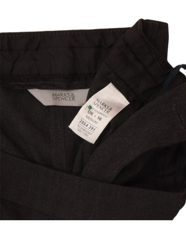 Marks & Spencer Dame Bootcut Casual Bukser UK 16 Large W34 L30 Grå