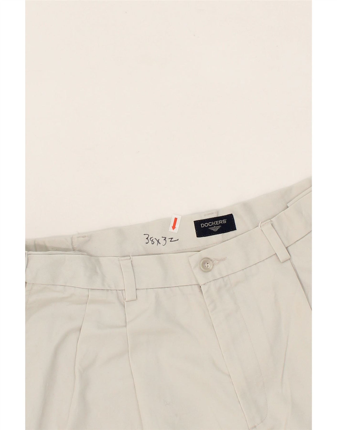 DOCKERS Mens Pegged Chino Trousers W38 L32 Grey Cotton Vintage Dockers and Second-Hand Dockers from Messina Hembry 