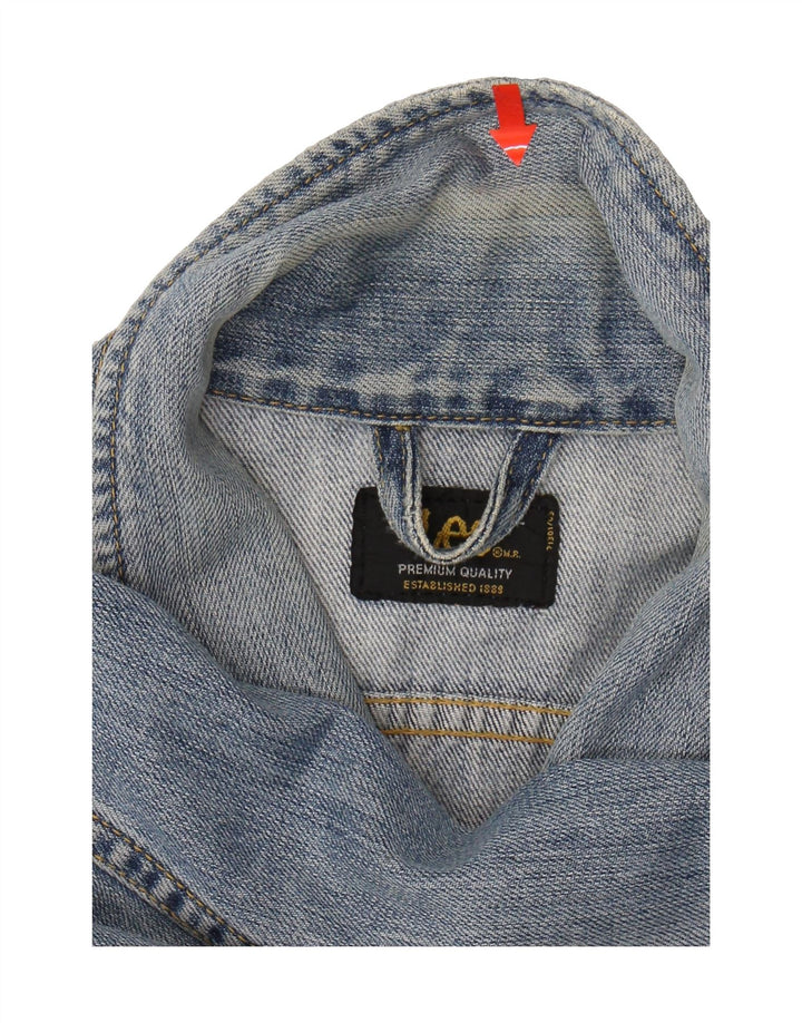 LEE Womens Denim Jacket UK 16 Large Blue Cotton Vintage Lee and Second-Hand Lee from Messina Hembry 