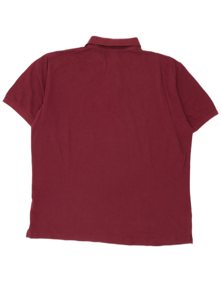 Spalding herre poloshirt 2XL Bourgogne bomuld