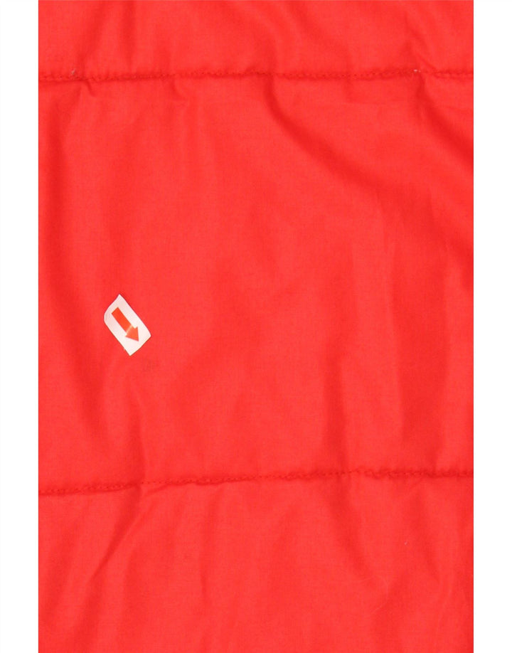 MC ROSS Womens Padded Jacket IT 46 Large Red Polyester Vintage MC Ross and Second-Hand MC Ross from Messina Hembry 
