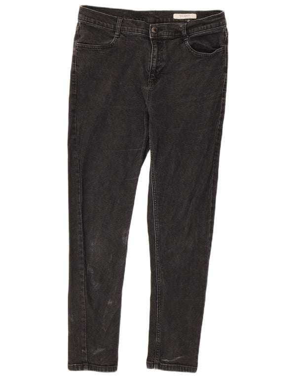 Marks & Spencer Dame Skinny Jeans UK 12 Medium W30 L26 Sort Bomuld