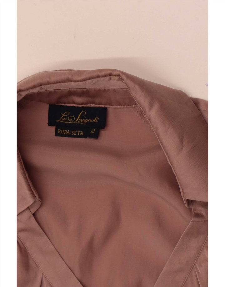 Luisa Spagnoli skjortebluse til kvinder One Size Pink Silke