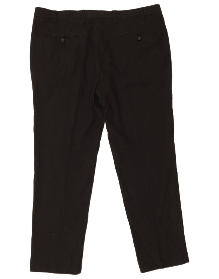 Marks & Spencer Herre Slim Suit Bukser W38 L29 Sort Polyester