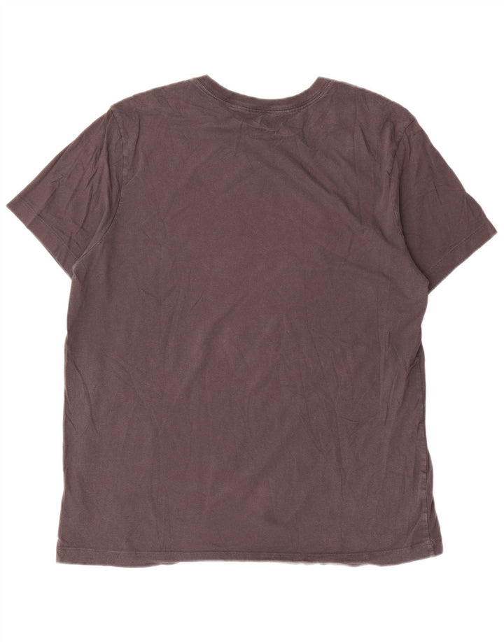Nike grafisk T-shirt top til mænd, stor grå bomuld