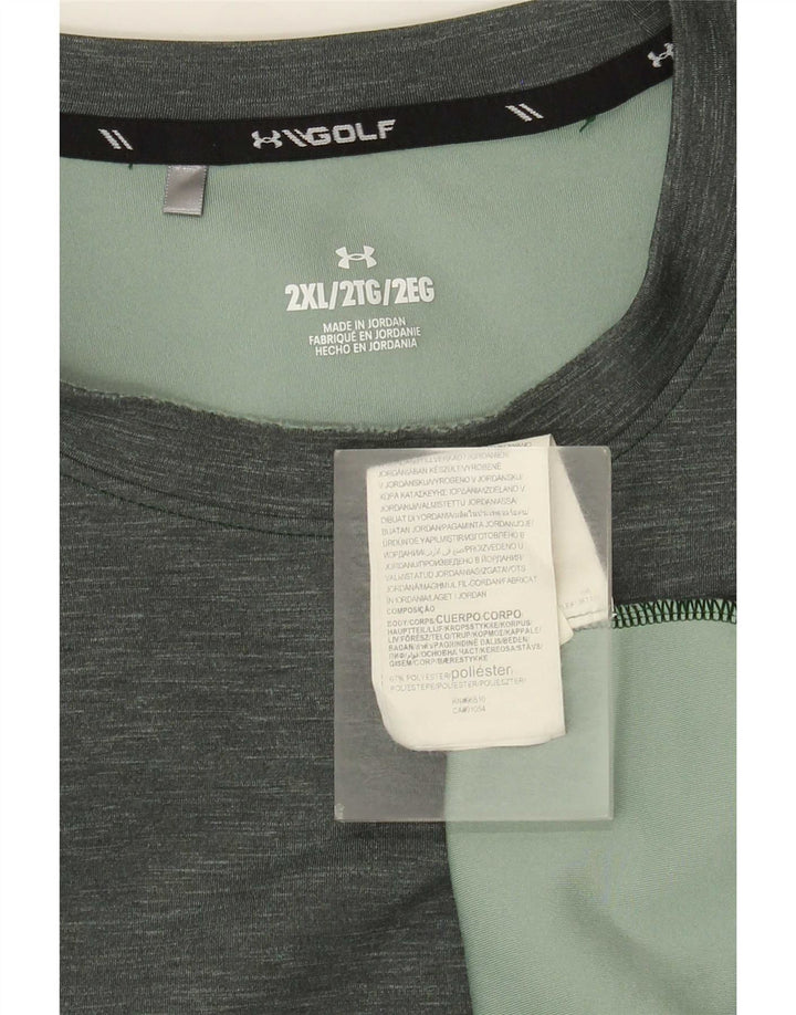 Under Armour Herre Sweatshirt Jumper XL Grøn Flecked Polyester
