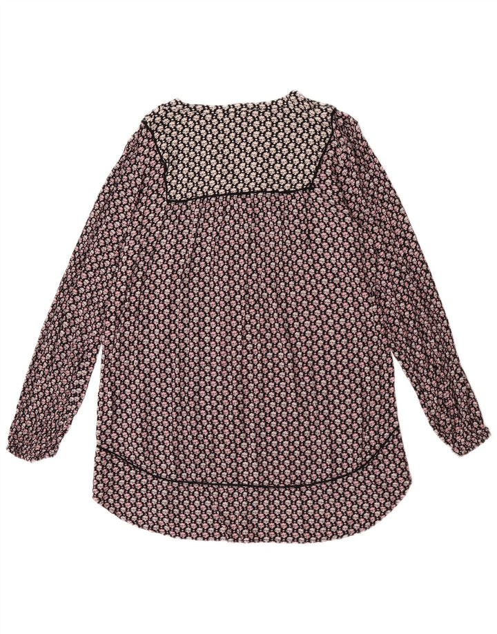Fat Face Dame Langærmet Tunika Top UK 16 Large Multicolored Floral