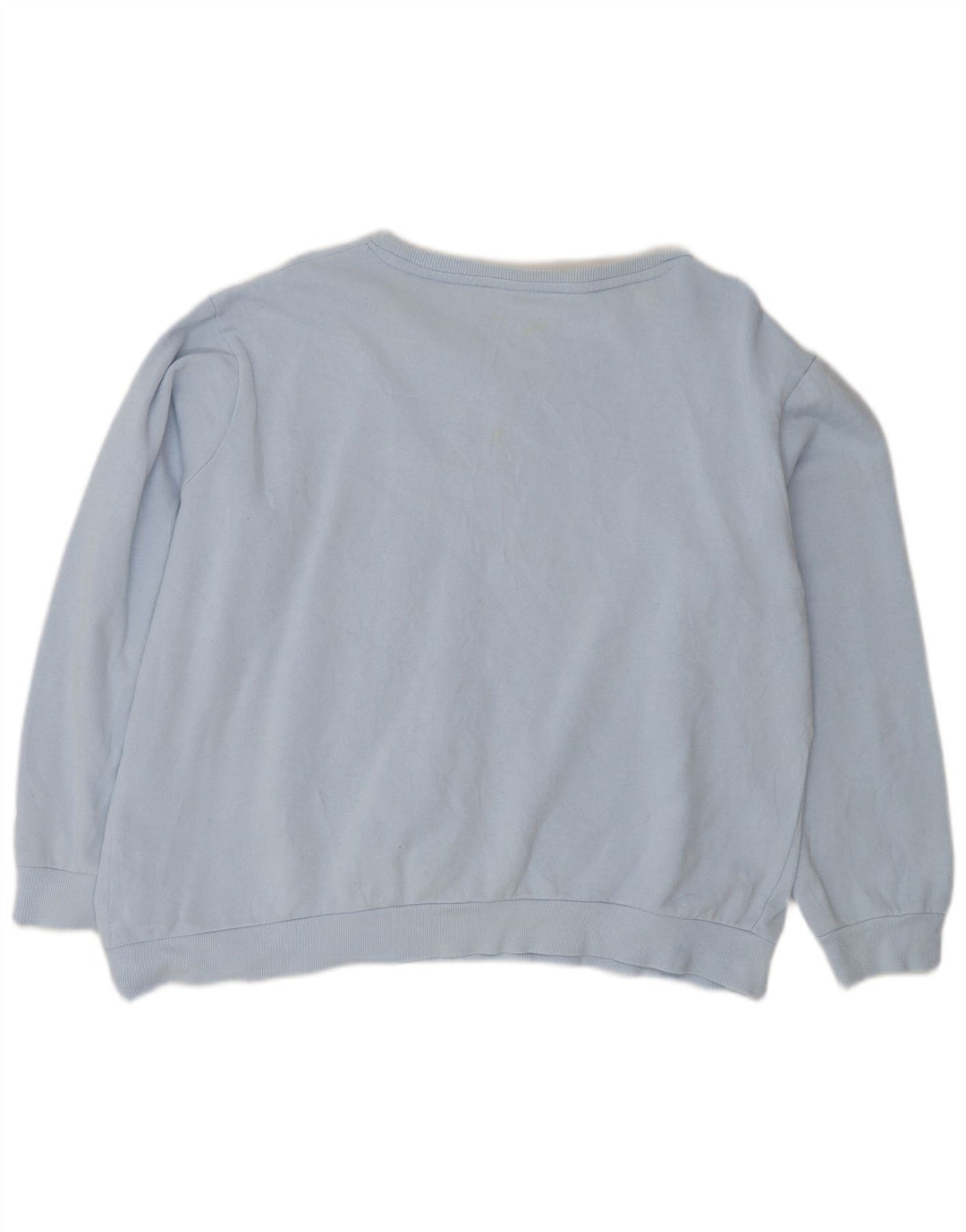 Fila Womens Oversized Crop Graphic Sweatshirt Jumper UK 16 Large Blue
