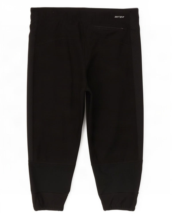 Nike Dame Dri Fit Bermuda Sport Shorts UK 12 Medium Sort