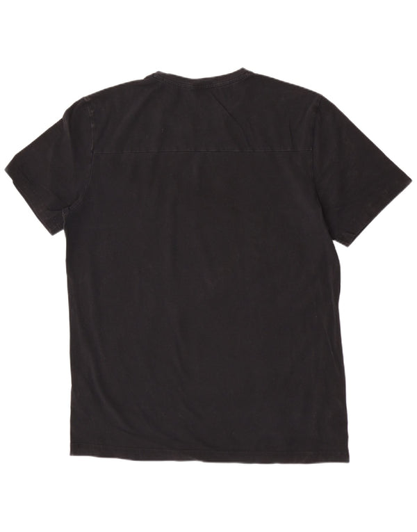 Hugo Boss Herre Grafisk T-Shirt Top XL Sort Bomuld