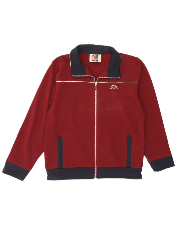 Kappa Træningsdragt til mænd Topjakke Medium Burgundy Colourblock Polyester