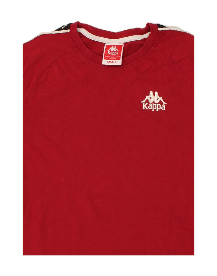 KAPPA Mens Graphic T-Shirt Top Small Red Colourblock Cotton Vintage Kappa and Second-Hand Kappa from Messina Hembry 