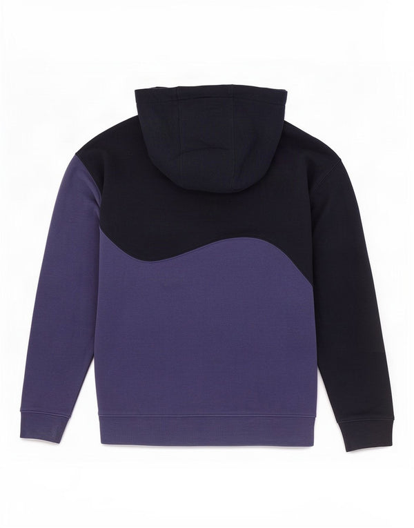 Jack Wills Herre Grafisk Oversized hættetrøje Jumper Small Navy Blue Colourblock