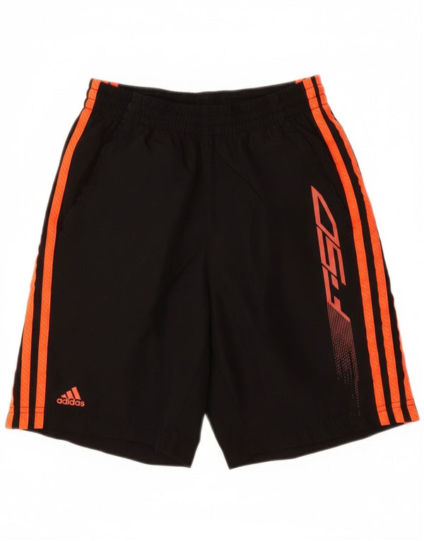 ADIDAS drenge F50 grafiske sportsshorts 11-12 år sort polyester