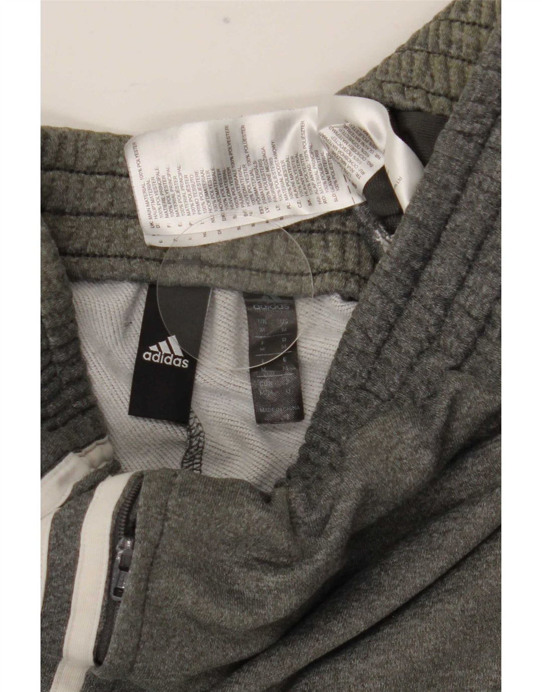 Adidas Træningsdragtsbukser til mænd mellemgrå polyester